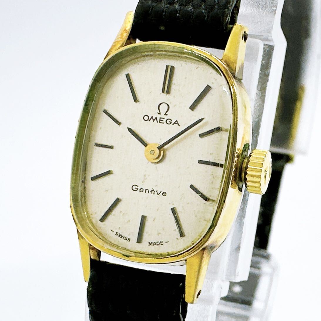 03157 オメガ OMEGA ジュネーブ Geneve レディース 腕時計 手巻き ゴールドカラー アンティーク ヴィンテージ