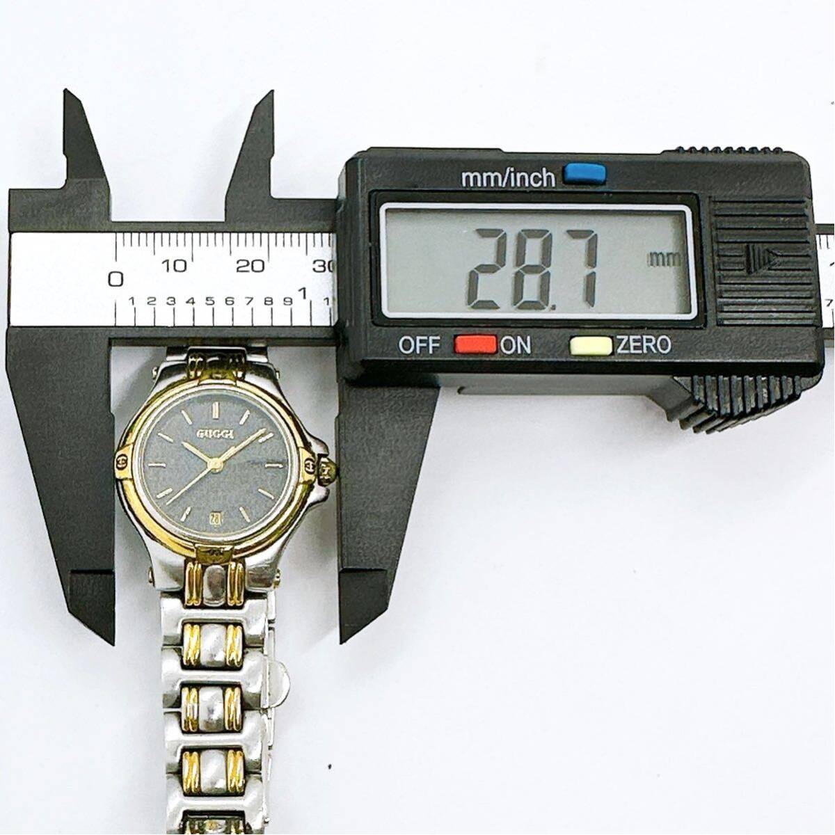 0315b グッチ GUCCI 9040L レディース 腕時計 クォーツ 電池式 QZ コンビ デイト