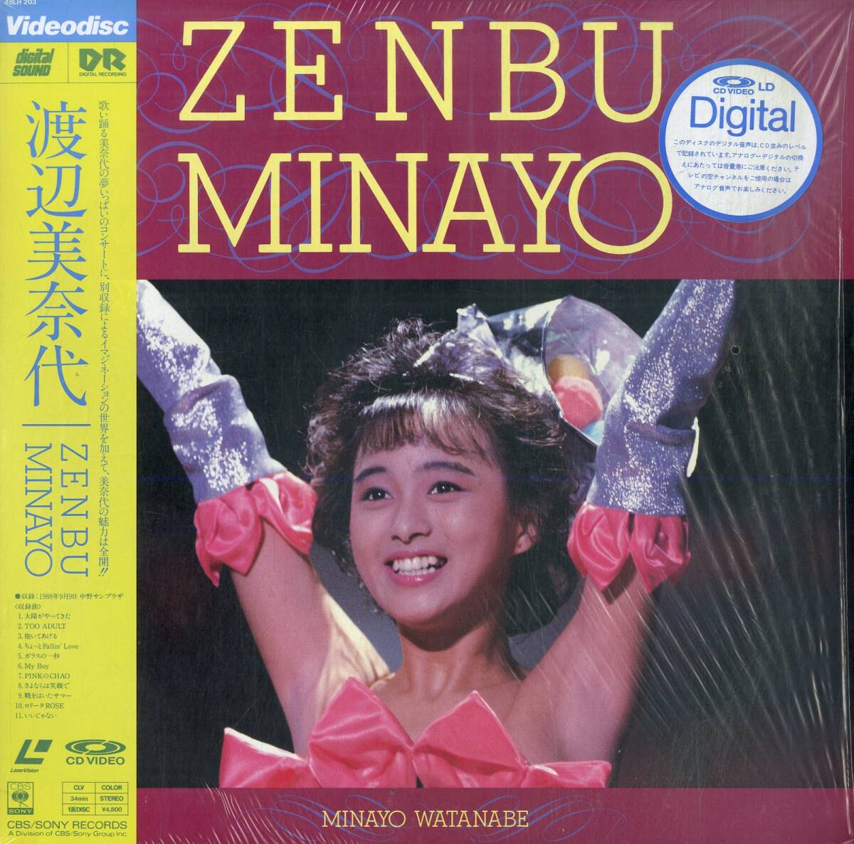 B00180223/LD/渡辺美奈代「Zenbu Minayo」の画像1