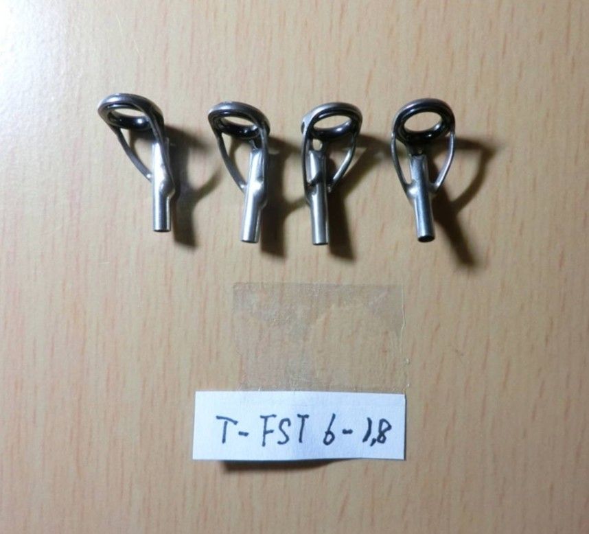 【4個】チタンフレームSicガイド T-FST6-1.8 実釣未使用 管gy24031124s170ypm