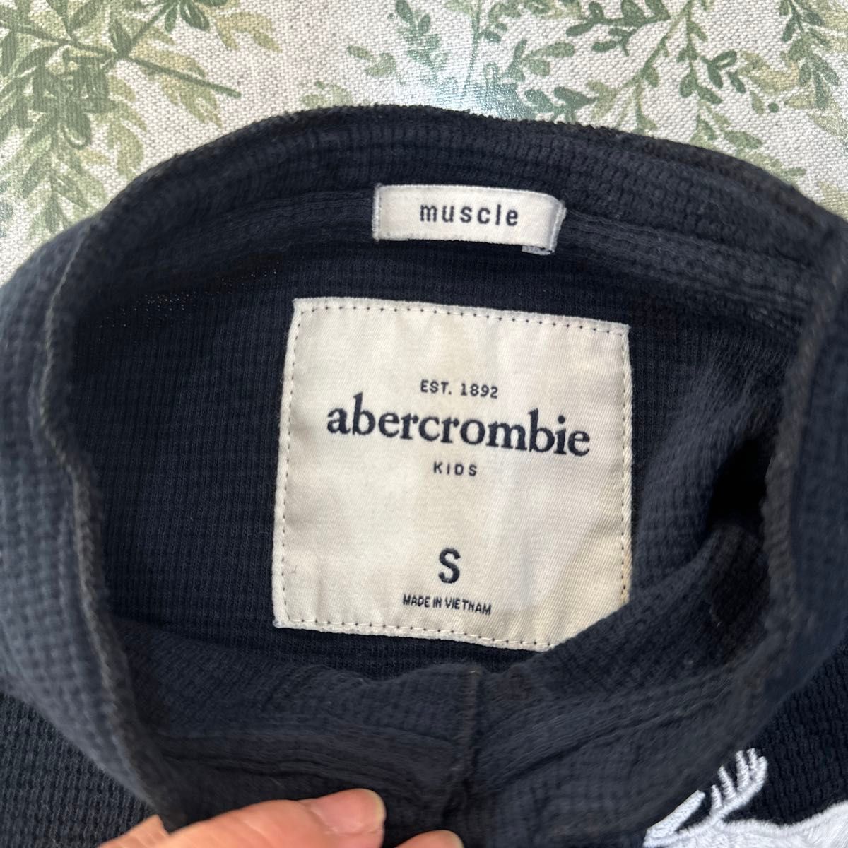 abercrombie kids アバクロ　ワッフル長T S 