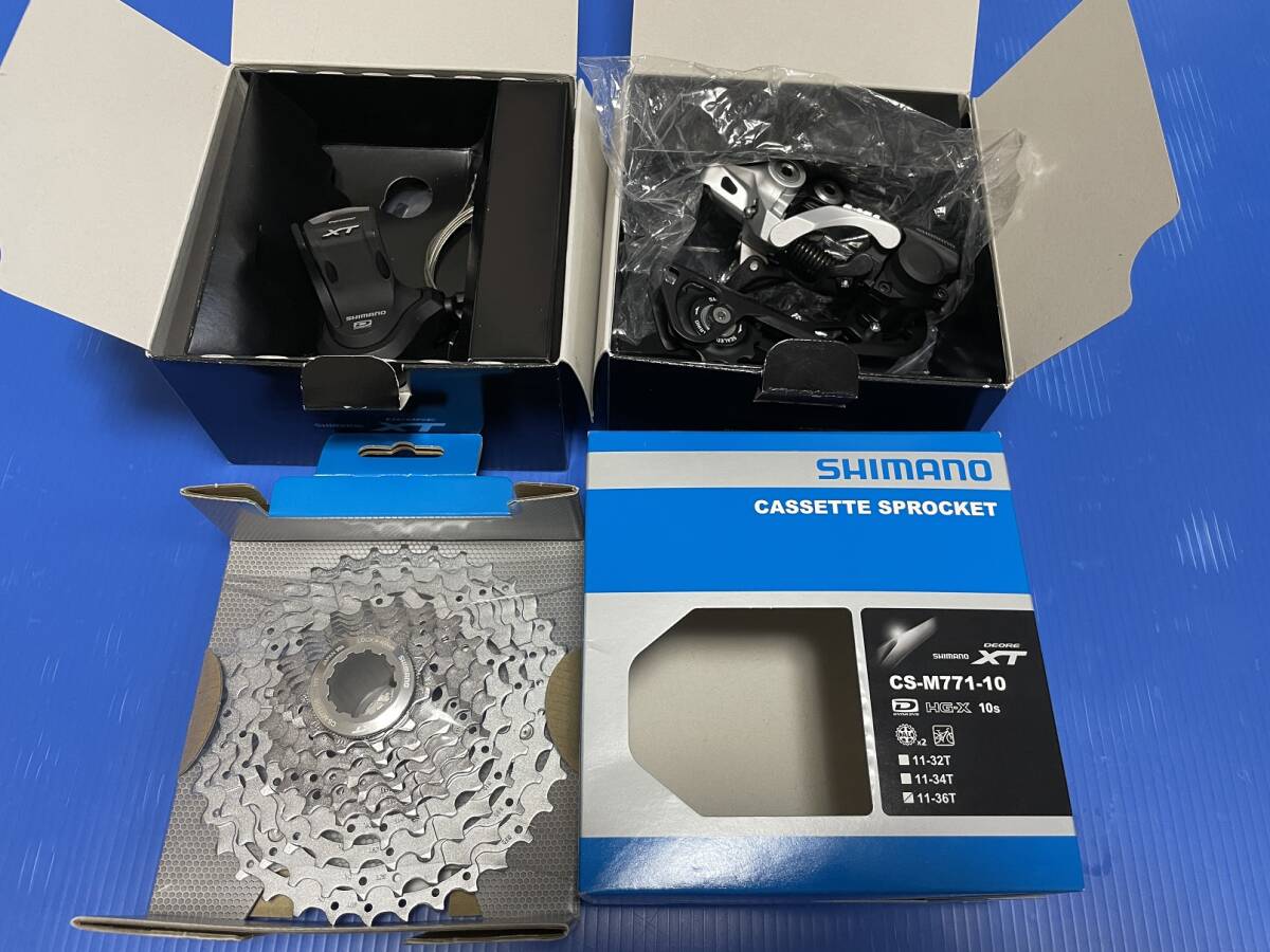 Shimano XT 10S　シフター・Ｒデイレーラ・カセット　セット_画像1