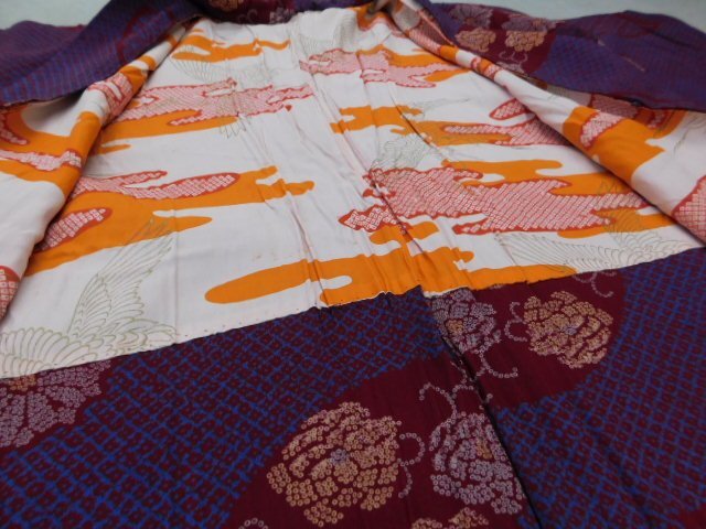 ( comfort cloth )P28470 tree cotton length feather woven Taisho romance k