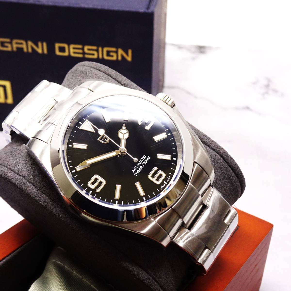 送料無料・新品〓 PAGANI DESIGN・パガーニデザイン・オマージュウォッチ腕時計 機械式NH35Ａ・ PD-1692・SUS316Lフルステンレス製モデル _画像1