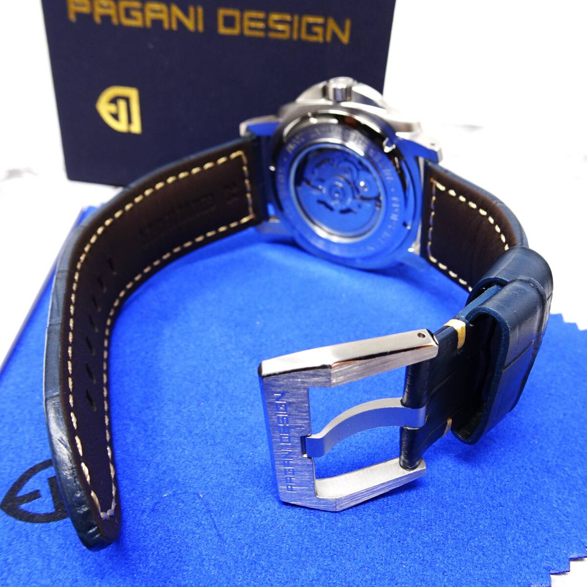送料無料〓新品〓腕時計 パガーニデザイン PAGANI DESIGN 機械式・NH39Ａ・オープンハート・オマージュウォッチ・サファイア・PD-1736の画像3