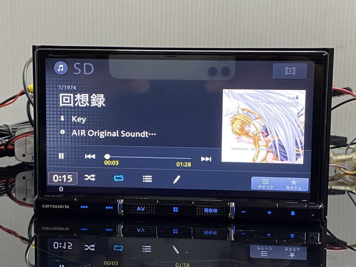 AVIC-RZ710 カロッツェリア 2020年 バックカメラ 4chフルセグTV Bluetoothオーディオ CD→SD録音 DVD 純正未使用アンテナ GPS付き 送料無料_画像6