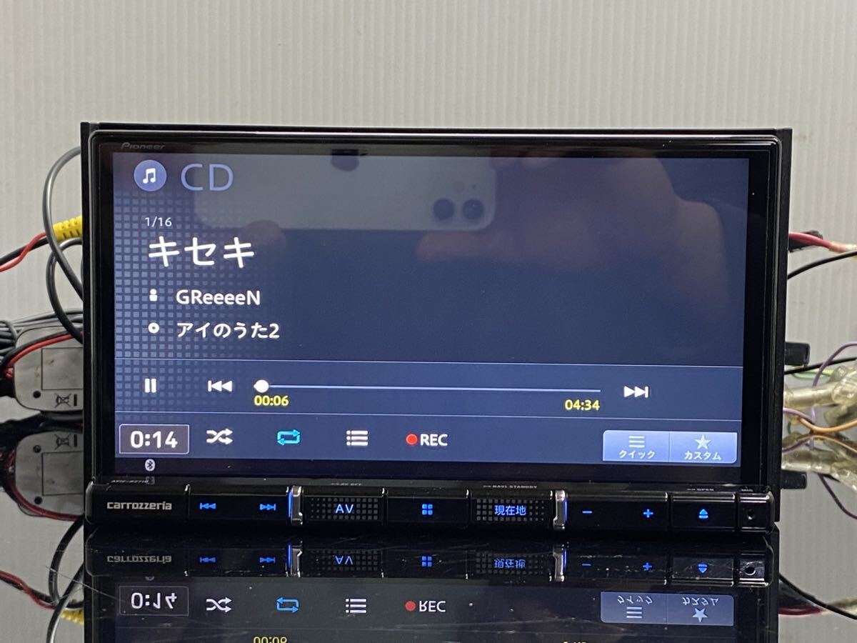 AVIC-RZ710 カロッツェリア 2020年 バックカメラ 4chフルセグTV Bluetoothオーディオ CD→SD録音 DVD 純正未使用アンテナ GPS付き 送料無料_画像5