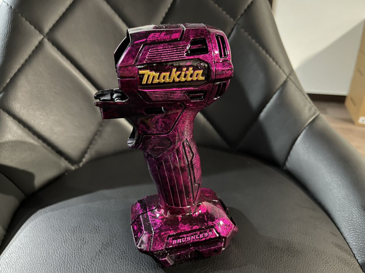 ピンク マキタ インパクトドライバー TD173 ハウジング カスタム 鳶 安全帯 安全第一 安全靴 ドリル 工具箱 トラック 軽トラ ハイエース_画像1