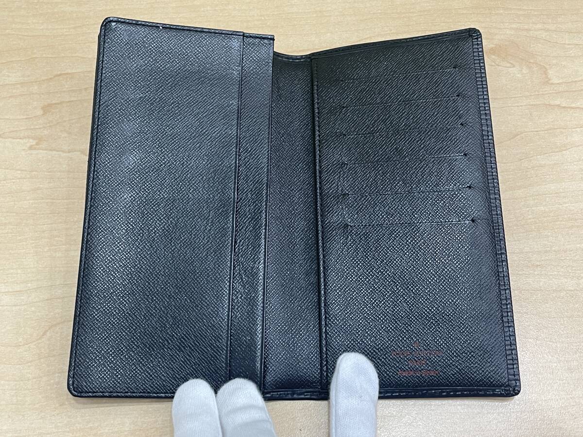 【23080】LOUIS VUITTON ルイヴィトン M63212 エピ ポルトカルト クレディ 二つ折り 長財布 ウォレット 札入れ ブラック_画像6