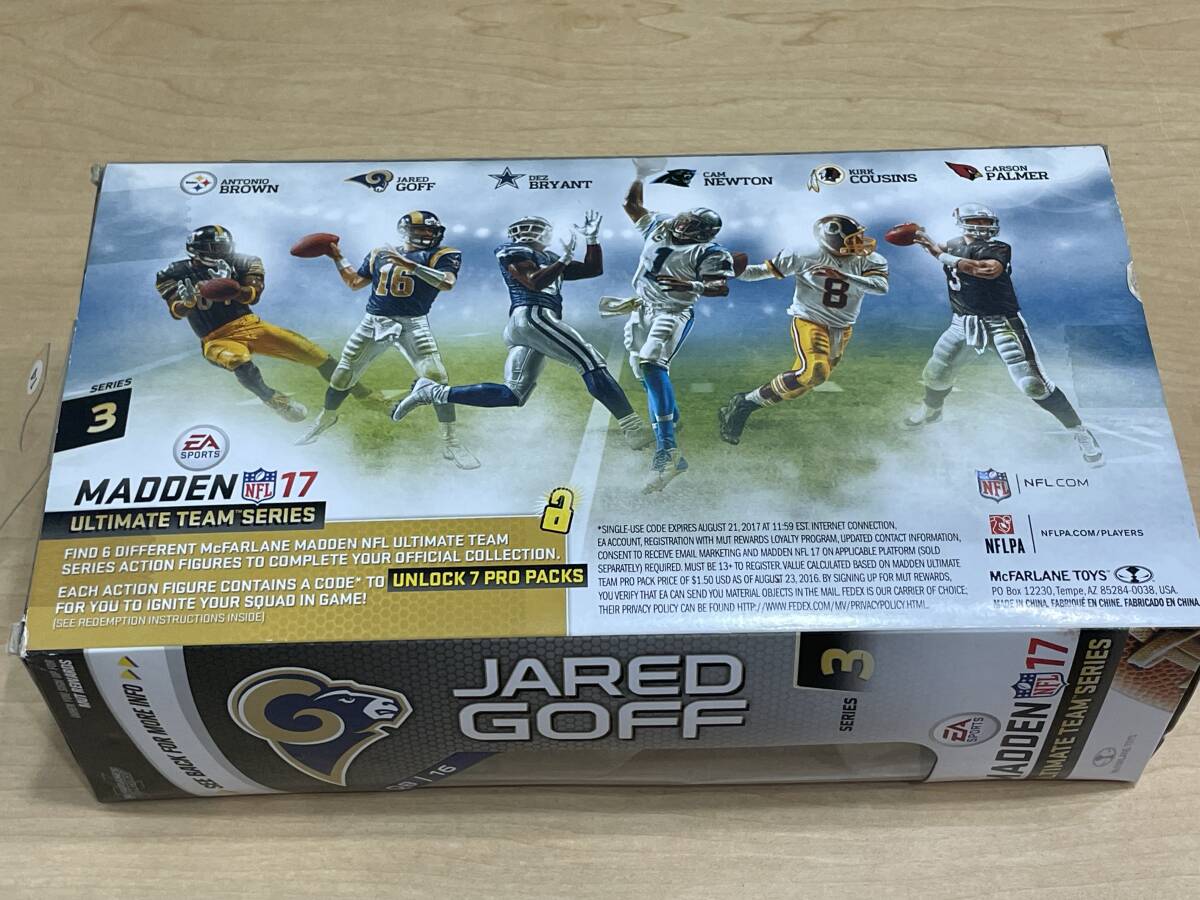 未開封 フィギュア EA Sports Madden NFL 17 ジャレッド ゴフ JARED GOFF / ULTIMATE TEAM SERIES NFL_画像4