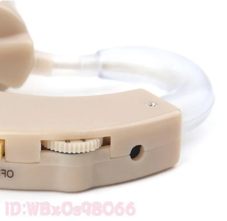 Af1099: 補聴器 耳 調整可能 高齢者 集音器 ほちょうき イヤホン 片耳 電池式 安い おすすめ 使いやすい 耳掛け式 新品 ベージュ 耳かけ型の画像4