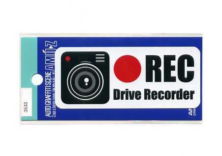 ２枚セット　Drive Recorder RECステッカー【3533】_画像1