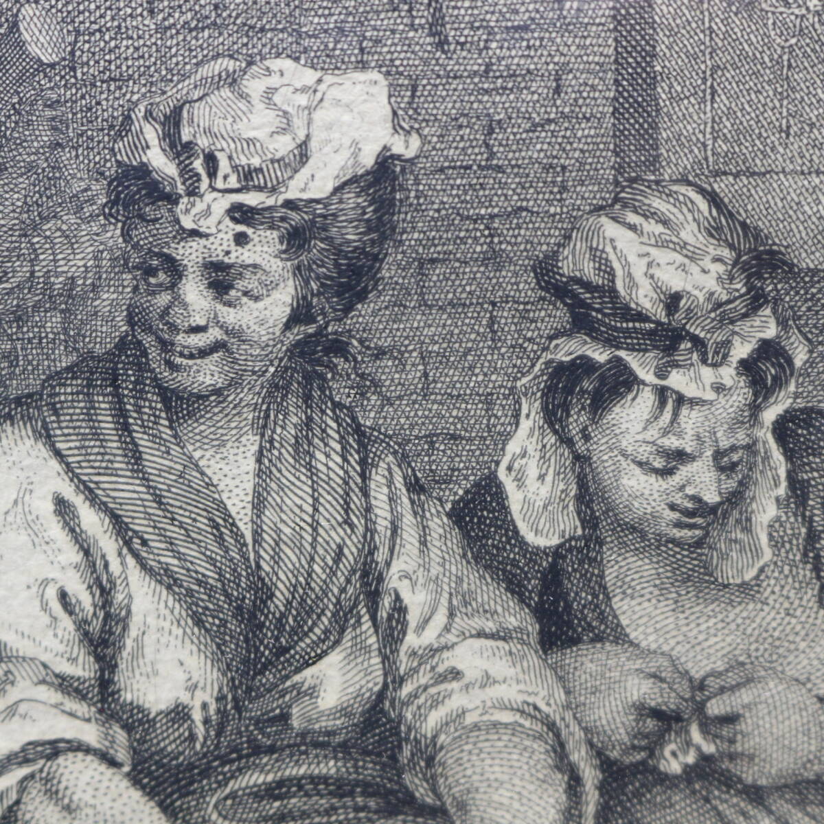 『A Harlot's Progress』/ plate 4 / アンティーク / 銅版画 / エッチング / 額 / ウィリアム・ホガース / 娼婦一代記 / William Hogarth_画像5