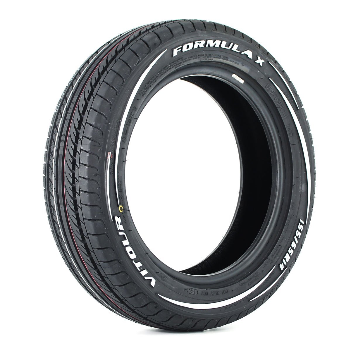 送料無料 ☆ VITOUR TIRE FORMULA X RWL-WSW 185/65R15 タイヤ ヴィツァー 新品 未使用 4本セット ホワイトレター ホワイトリボン ☆の画像2