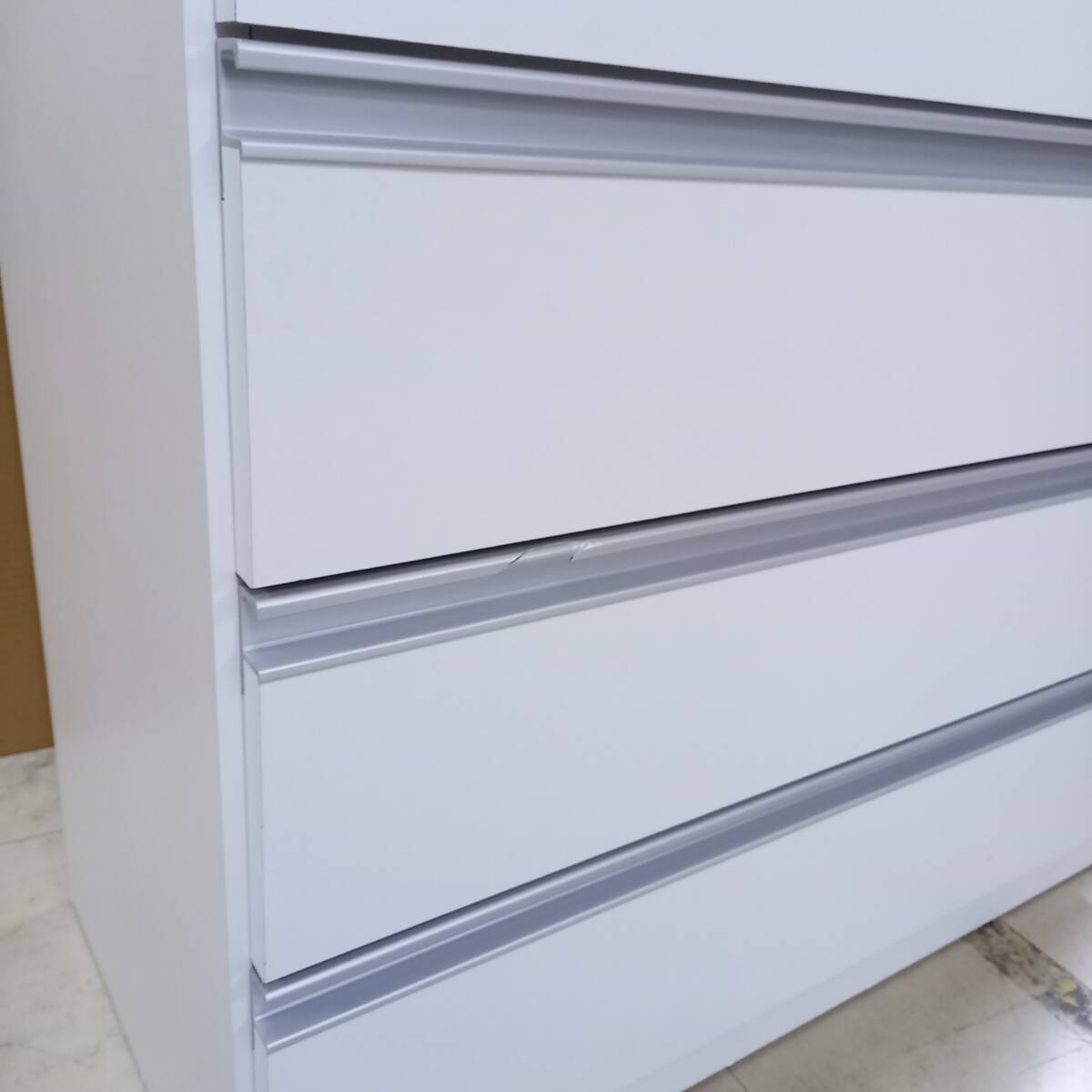  unused with translation 80 width high chest sliding rail white clothes storage clothes case low type Western-style clothes Dance chest closet 