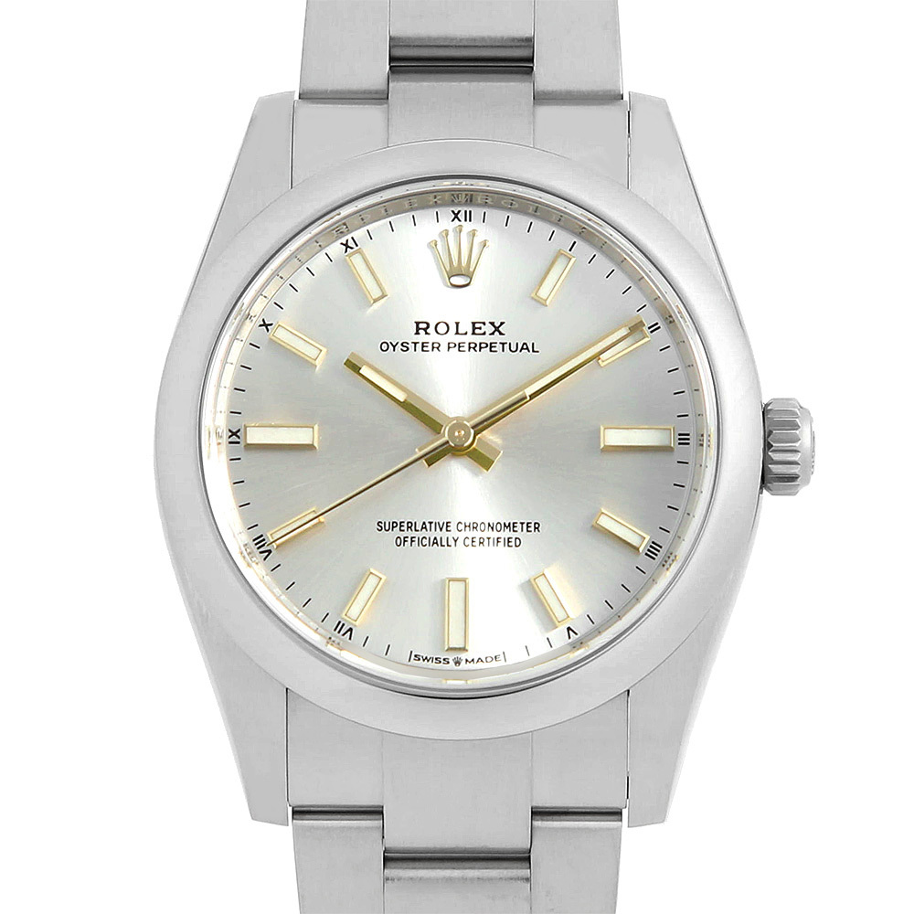 ロレックス オイスターパーペチュアル 124200 シルバー ランダム番 中古 メンズ 腕時計_画像1