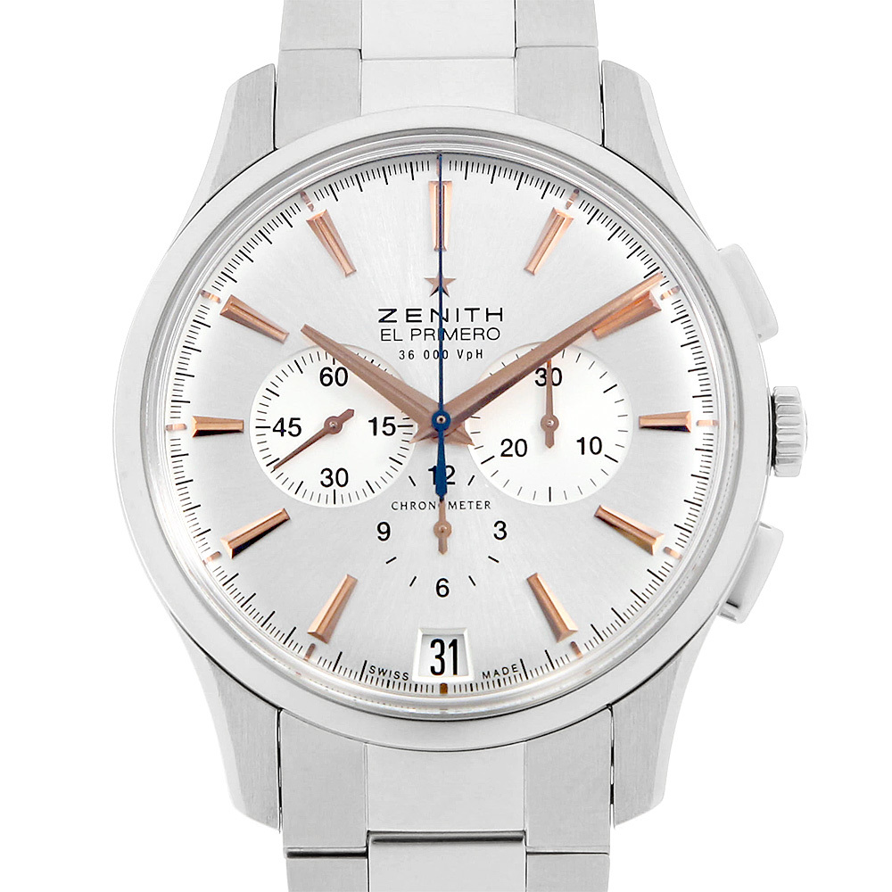 【楽ギフ_のし宛書】 AT 42mm SS エルプリメロ キャプテン ゼニス 03.2110.400/01.M2110 腕時計 メンズ 中古 ゼニス