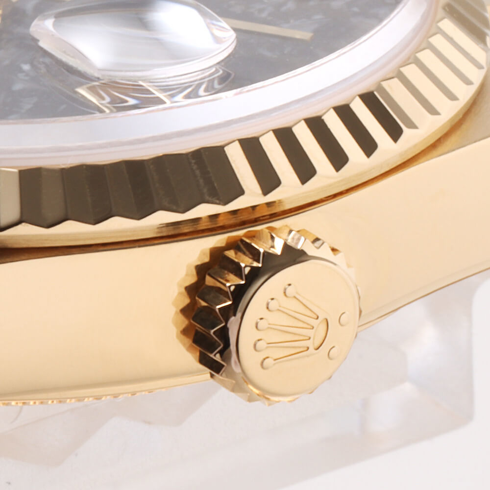 ロレックス デイデイト 2Pダイヤ 18238 2BR ブラック アンモナイト T番 中古 メンズ 腕時計_画像7