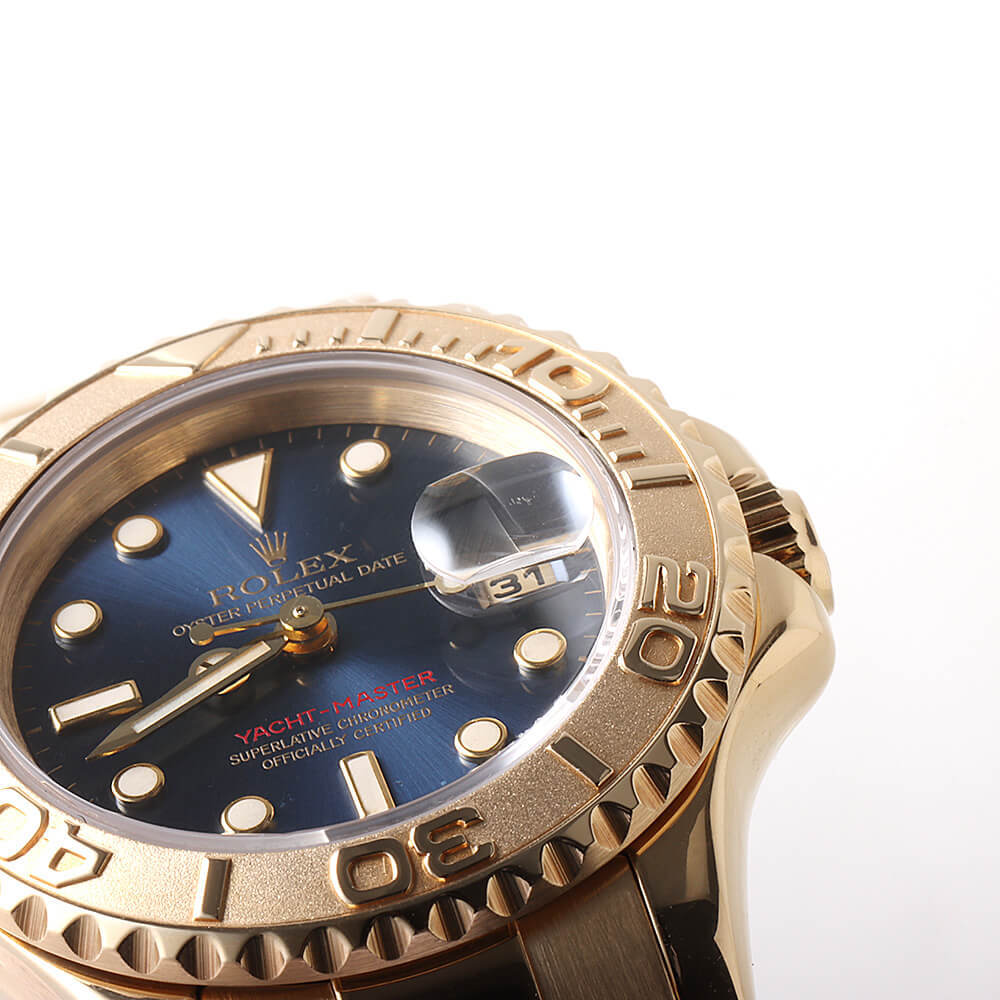 ロレックス ヨットマスター 69628 ブルー S番 中古 レディース 腕時計_画像9