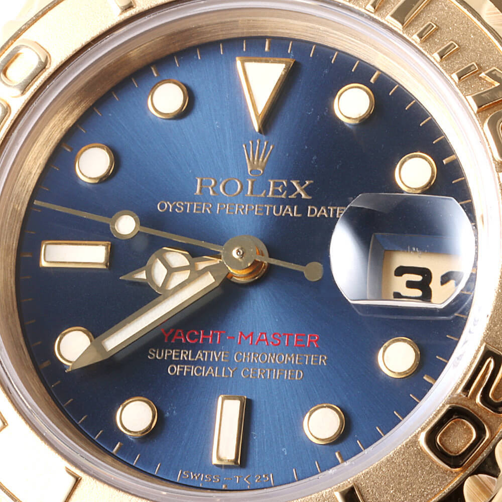 ロレックス ヨットマスター 69628 ブルー S番 中古 レディース 腕時計_画像6