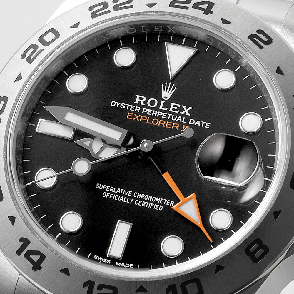 ロレックス エクスプローラーII 216570 ブラック ランダムシリアル 中古 メンズ 腕時計_画像5