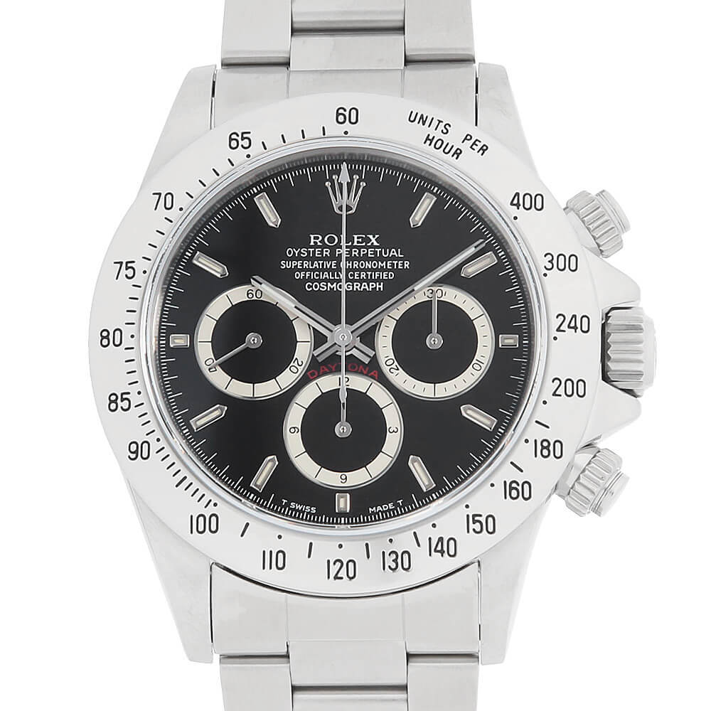 Rolex Daytona 16520 Black Reverse 6 Dial Single Buckle L B -фан использовали мужские часы