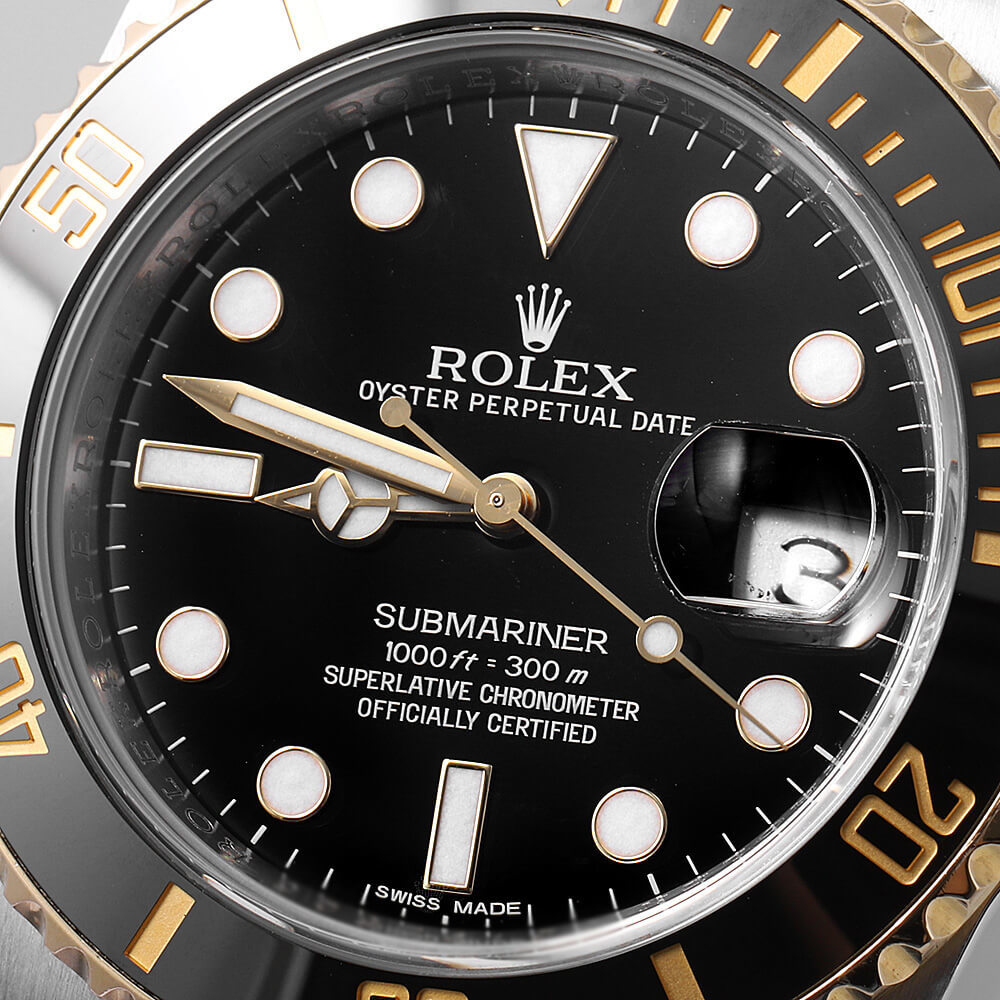 ロレックス サブマリーナ デイト 116613LN ブラック ランダム番 中古 メンズ 腕時計の画像6