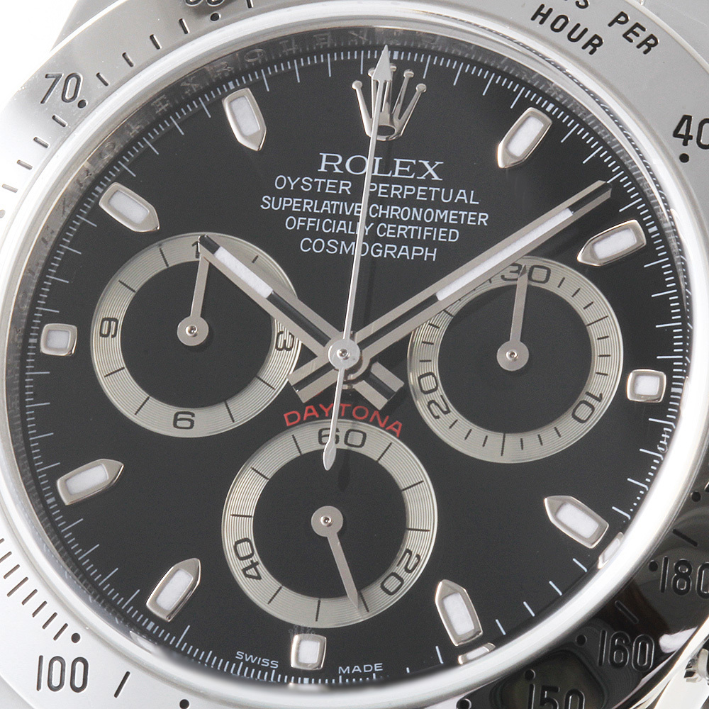 【ご予約品】ロレックス デイトナ 116520 ブラック V番 中古 メンズ 腕時計_画像6