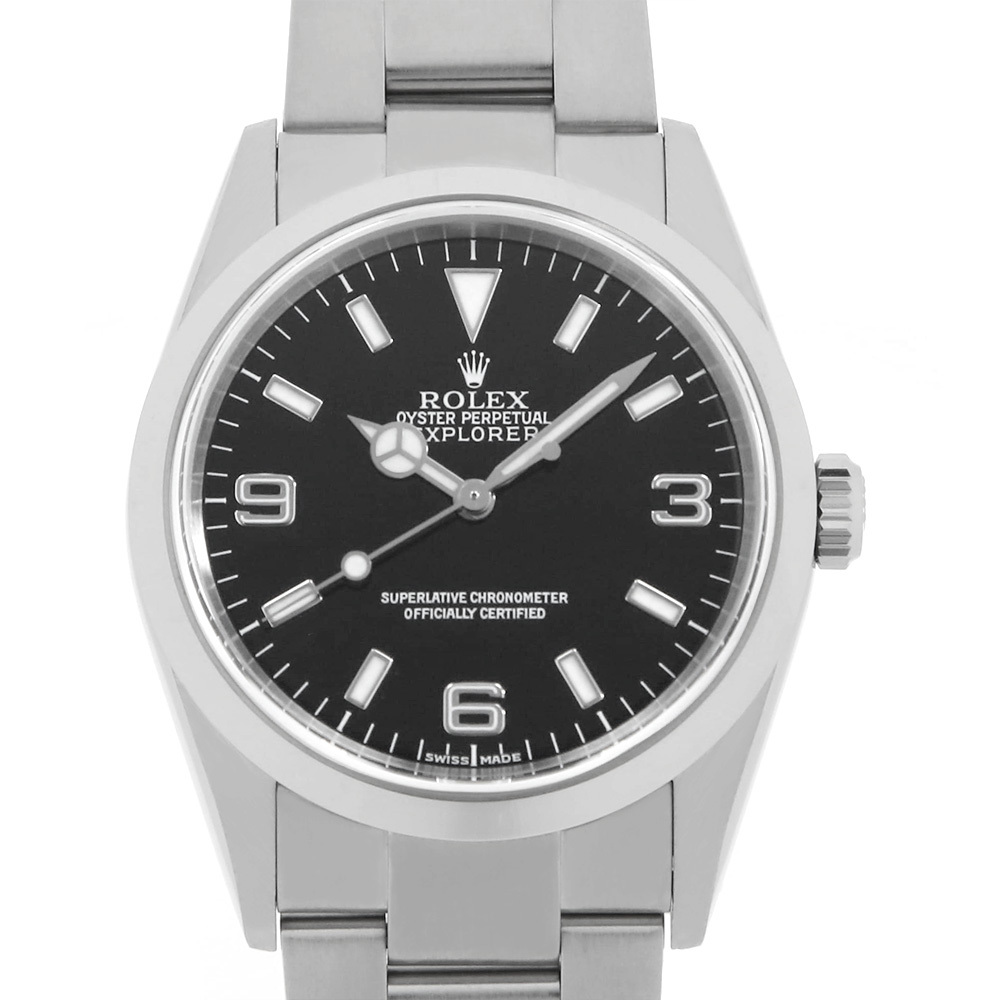 ロレックス エクスプローラーI 114270 ブラック Y番 中古 メンズ 腕時計