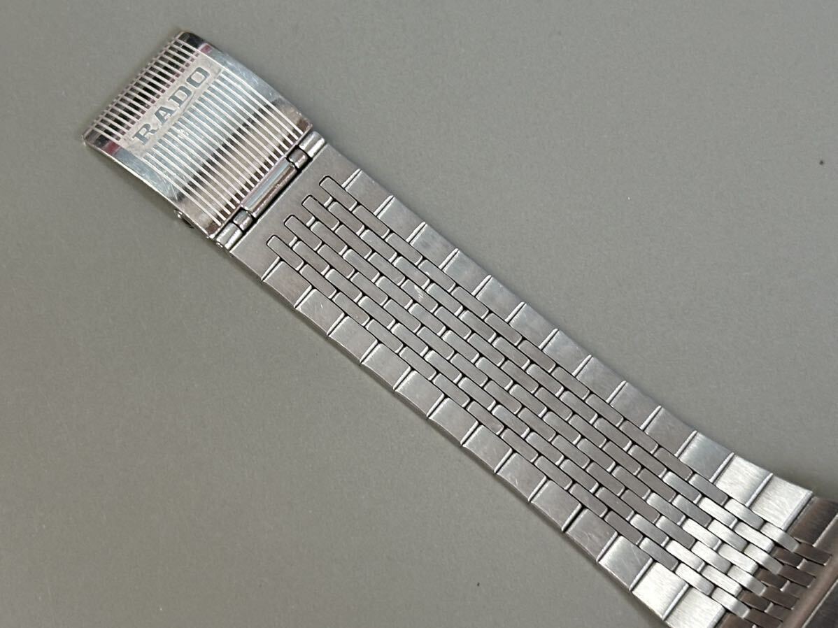 1円〜◆RADO ラドー QUARTZ クォーツ 107.9512.4 シルバーカラー メンズ腕時計 稼働品の画像7