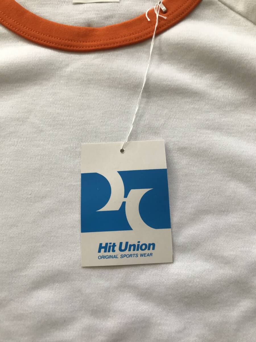 当時物　未使用　デッドストック　Hit Union　ヒットユニオン　半袖Tシャツ　丸首　体操服　品番：585-TC　サイズ：O　　HF1518 _画像5