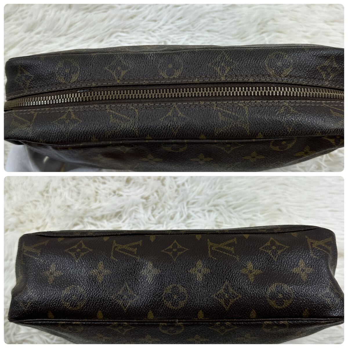 LOUIS VUITTON ルイヴィトン モノグラム ポーチ セカンドバッグ トゥルーストワレット28 M47522 832_画像4