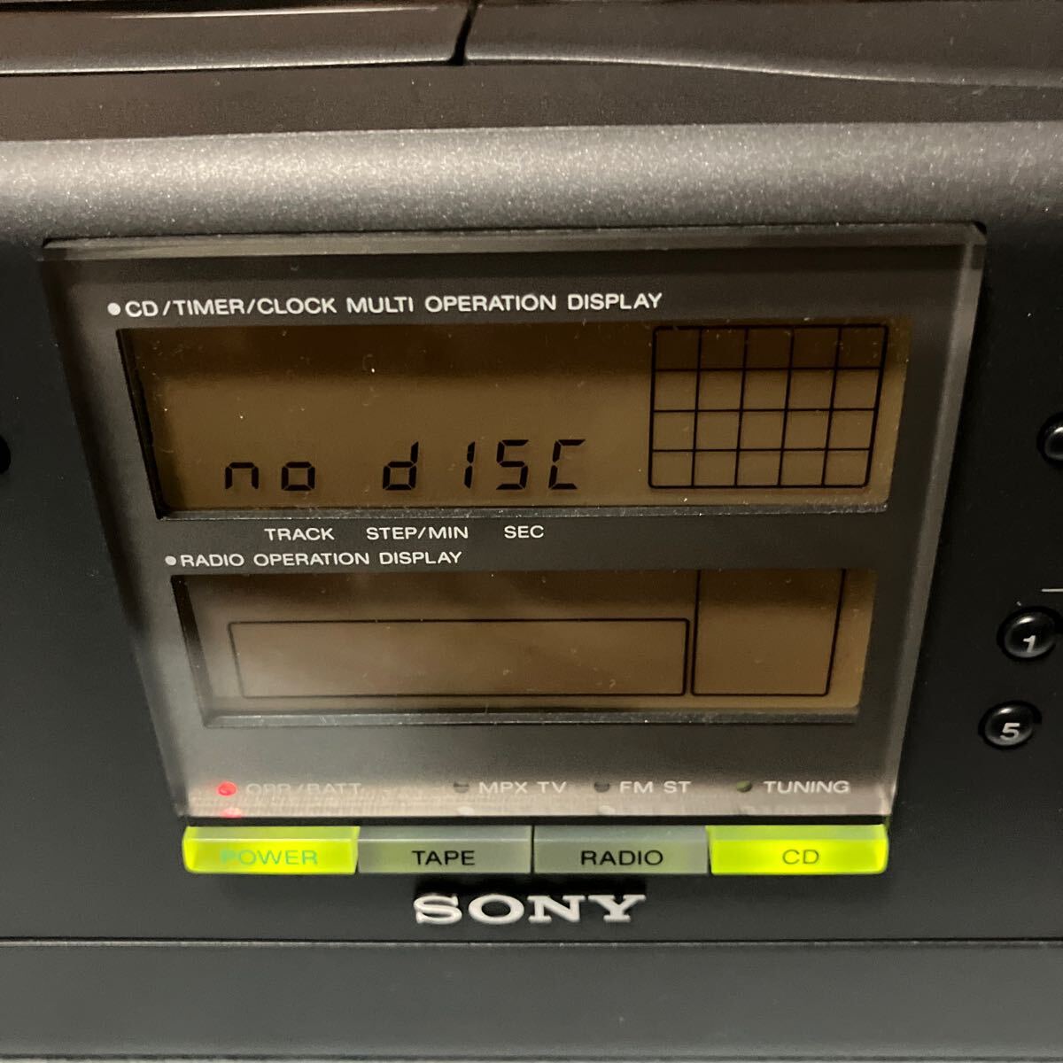 SONY ソニー PRESH CDF-K10 CDラジカセ ジャンク品_画像4