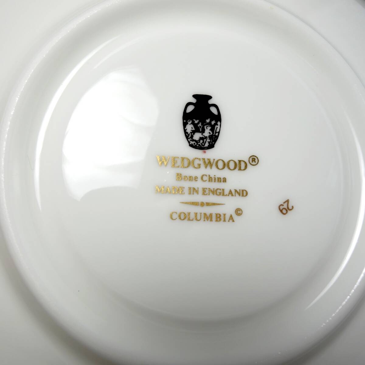 ウェッジウッド(Wedgwood) コロンビア パウダーピンク ティーカップ&ソーサー(ピオニー)　I112 【Sランク】_画像10