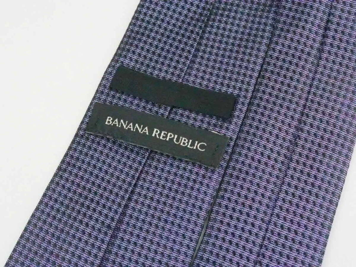 美品 【BANANA REPUBLIC バナナ リパブリック】A1874 パープル系 SILK ブランド ネクタイ 古着 良品 バナリパ_画像6