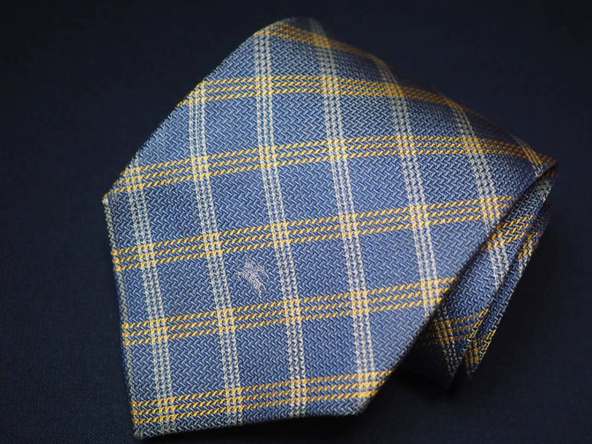  beautiful goods [BURBERRY Burberry ]A2266 check gray ala commercial firm SILK brand necktie noba check superior article 