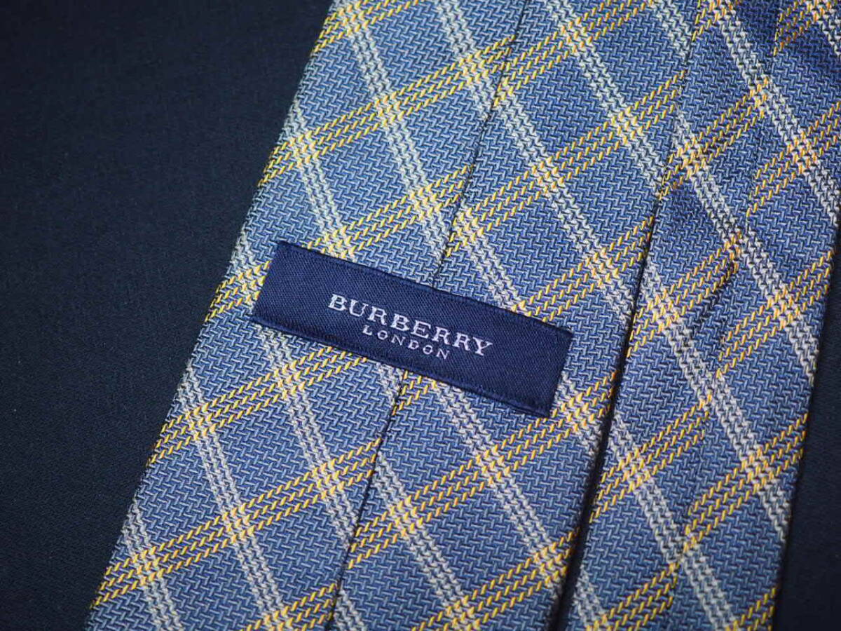  beautiful goods [BURBERRY Burberry ]A2266 check gray ala commercial firm SILK brand necktie noba check superior article 