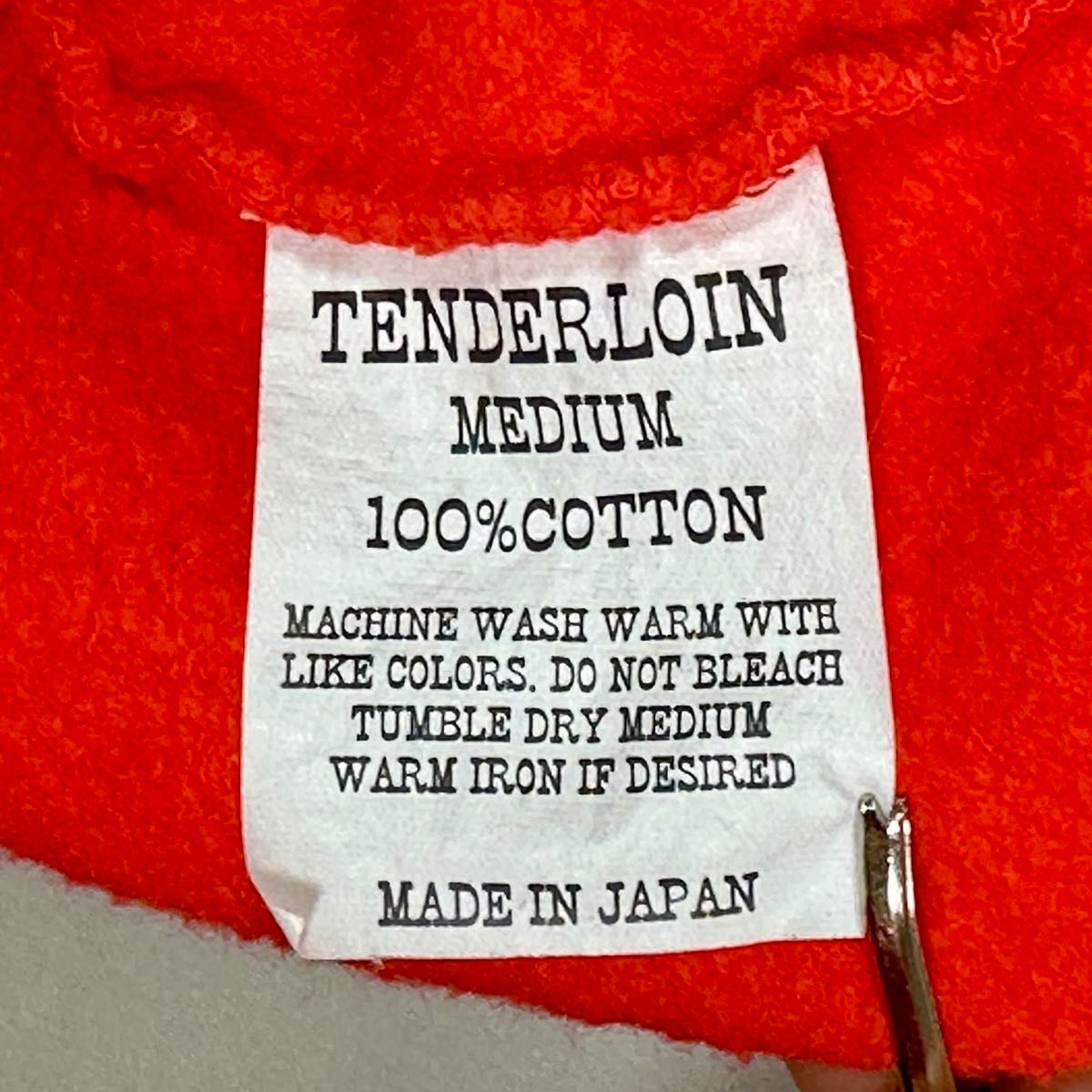 TENDERLOIN テンダーロイン オレンジジップパーカー　フーディ　M