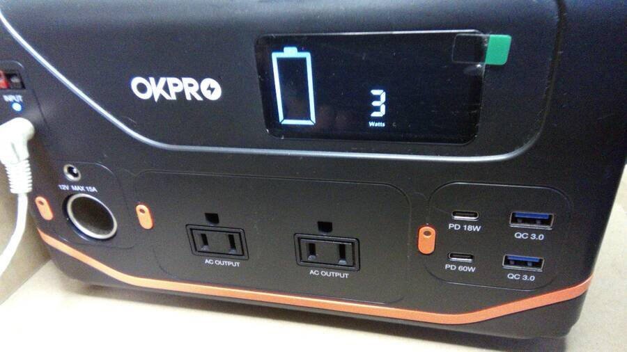 OKPRO Portable Power Station ポータブル電源装置 2台セット◆ジャンク品_画像10