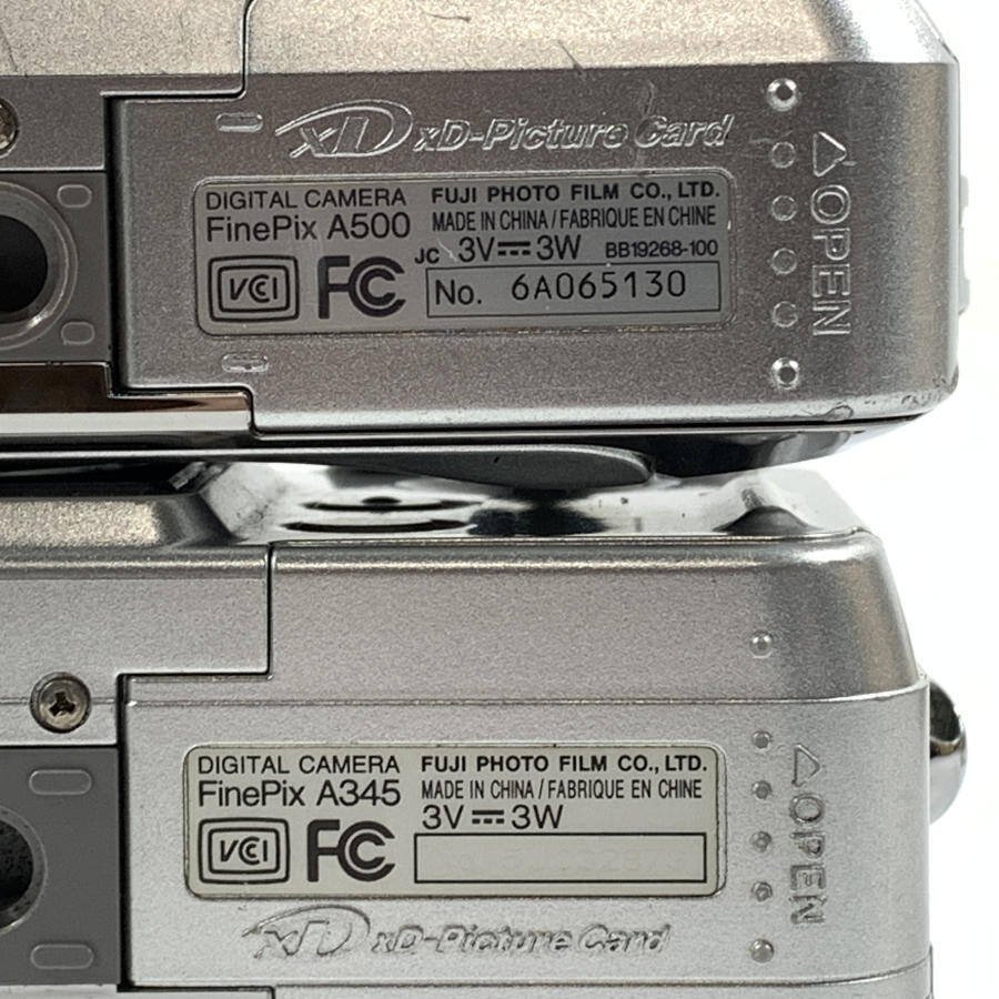 FUJIFILM 富士フイルム FinePix F440(バッテリー付属)/A500/F401/A345 コンパクトデジタルカメラ 全4台セット●ジャンク品_画像8