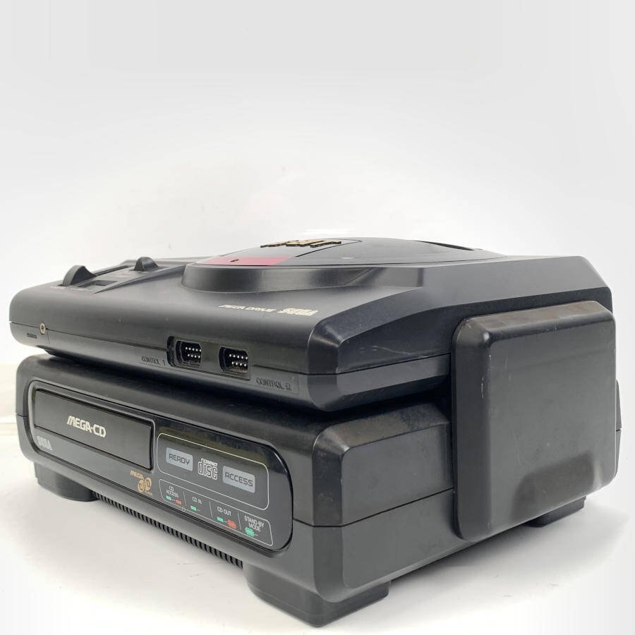 SEGA セガ HAA-2910 メガドライブ + メガCD ゲーム機本体＊ジャンク品【GH】の画像4