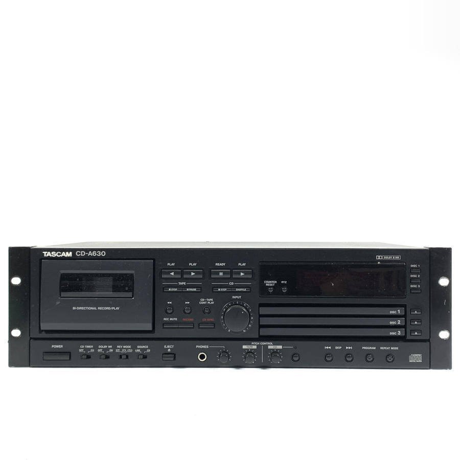 TASCAM タスカム CD-A630 カセットデッキ/CDプレーヤー◆現状品_画像1