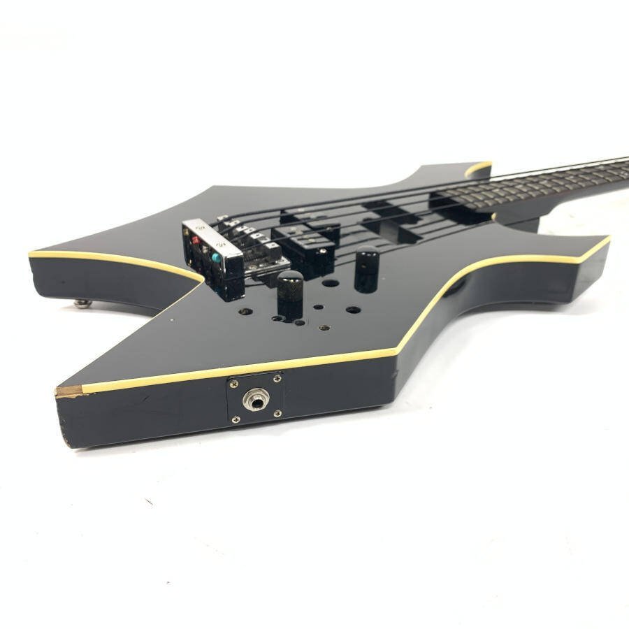 B.C.RICH B.C.リッチ WARLOCK エレキベース SeymourDuncan/BASS LINEピックアップ搭載 シリアルNo.R858396 黒系★現状品_画像3