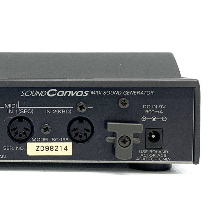 Roland SOUND Canvas SC-155 ローランド MIDI音源モジュール 通電OK ※動作未確認 状態説明あり★ジャンク品【福岡】_画像7