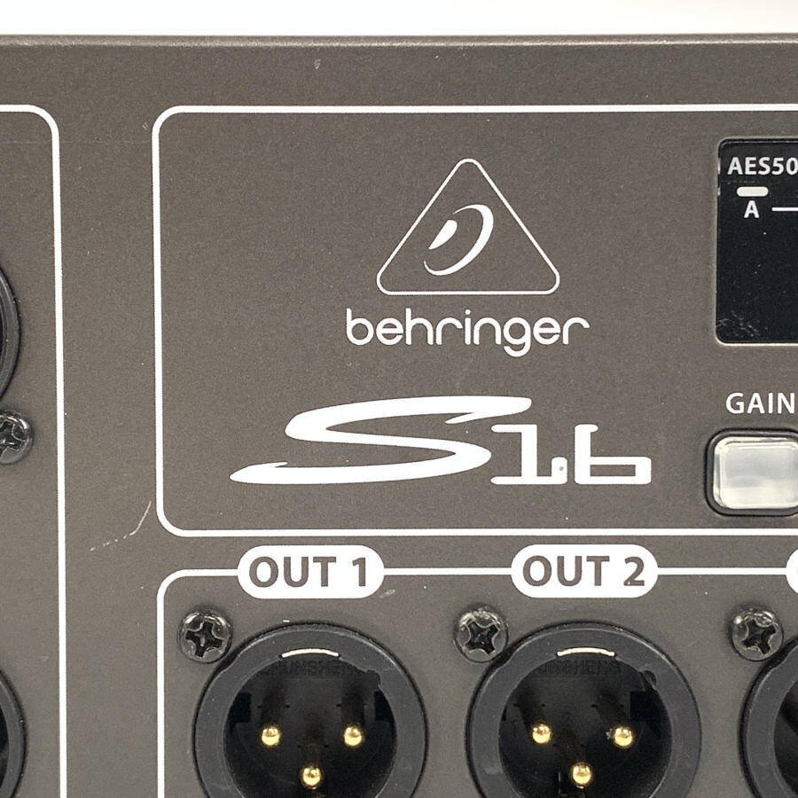 BEHRINGER S16 ベリンガー 16入力 8出力 デジタルステージボックス [PA機器]★現状品【TB】_画像10