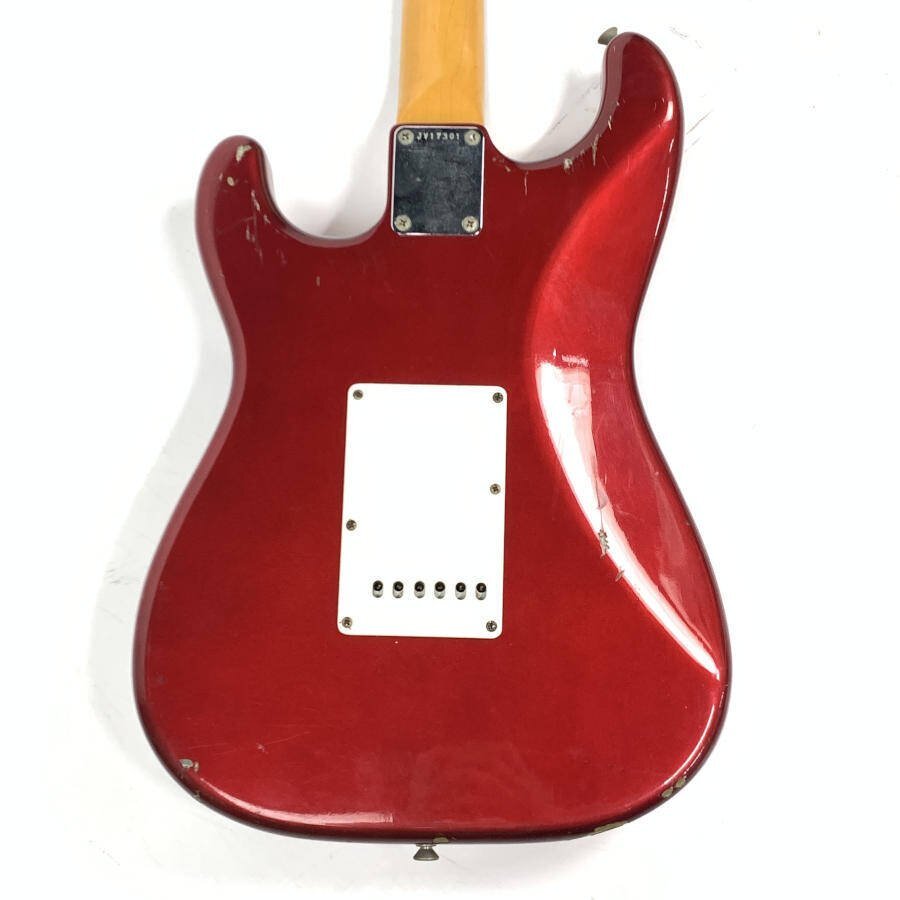 Fender Japan フェンダー ストラトキャスター エレキギター シリアルNo.JV17301 赤系★現状品_画像8