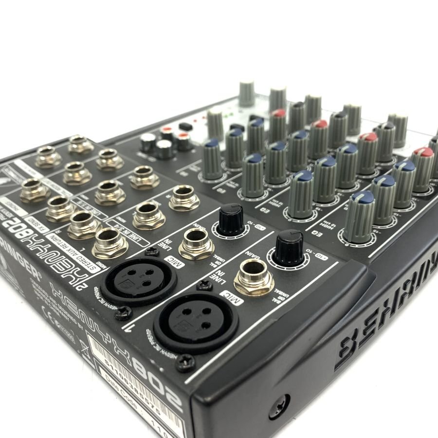 BEHRINGER XENYX 802 ベリンガー アナログミキサー コンパクトミキサー ※動作未確認品 状態説明あり★ジャンク品【福岡】の画像9