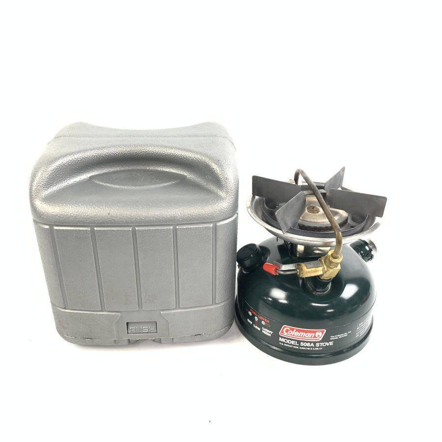 Coleman コールマン MODEL 508A STOVE 1993年12月製 ガソリンストーブ シングルバーナー ビンテージ プラケース付き＊ジャンク品_画像1