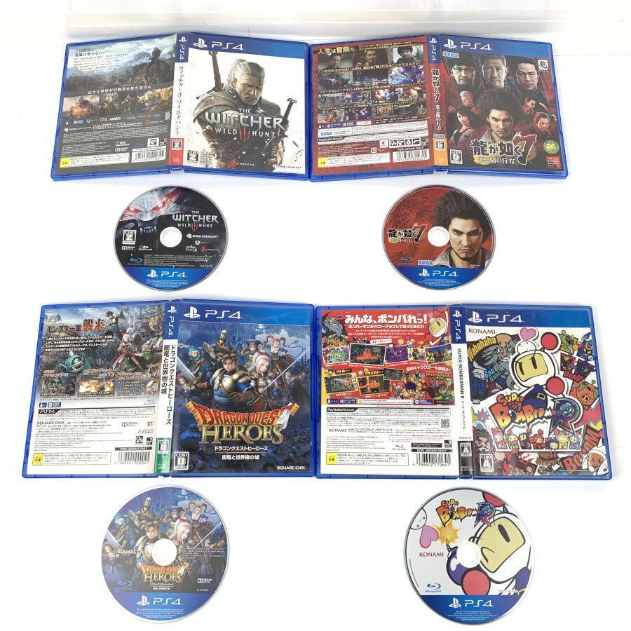  knee a AT ta/ Spider-Man / Metal Gear Solid / dragon . as other PS4 soft game soft summarize 10 pcs set operation verification ending * present condition goods 