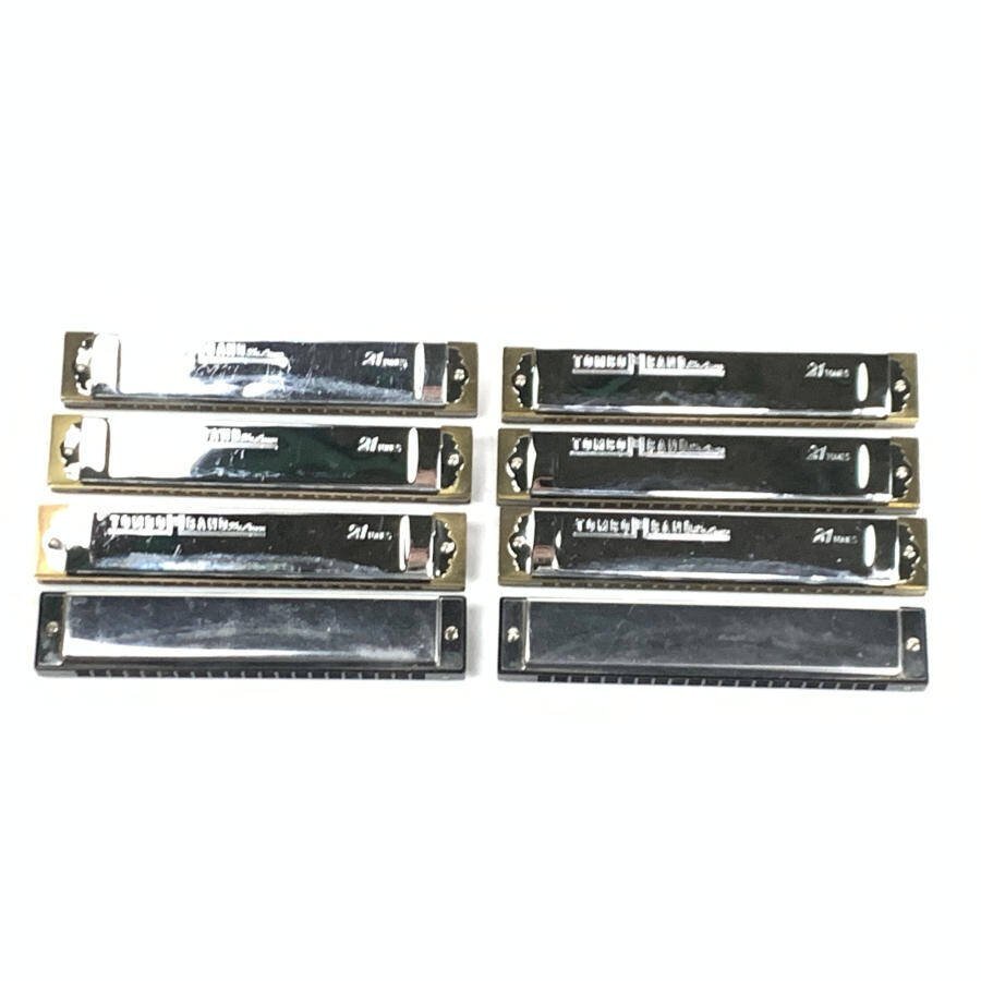 TOMBO dragonfly harmonica summarize 8 pcs set [TOMBO BAND Deluxe:Am/A#/C/G/Gm/G# & TOMBO:HAMONICA21 A/B] case attaching * junk 